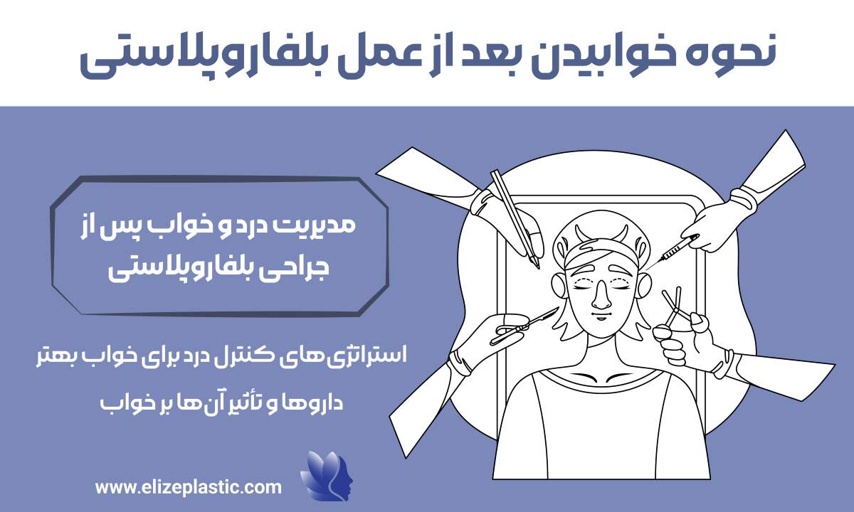 نحوه خوابیدن بعد از عمل بلفاروپلاستی‌ 
